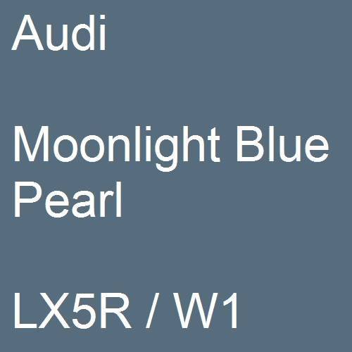 Audi, Moonlight Blue Pearl, LX5R / W1.